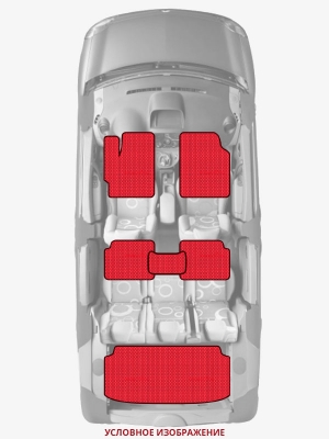 ЭВА коврики «Queen Lux» комплект для Audi RS6 (C6)
