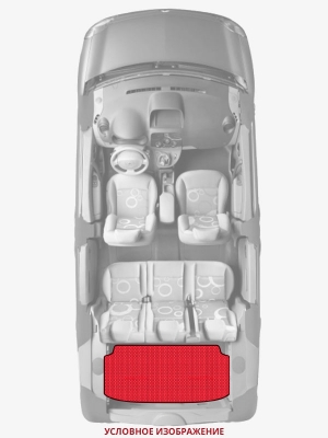 ЭВА коврики «Queen Lux» багажник для Mercedes C 32 AMG
